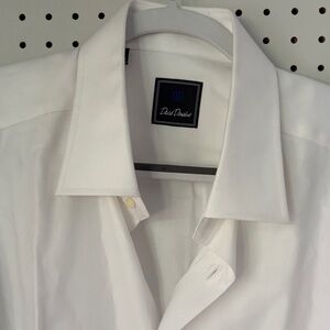 David Donahue White Dress Shirt
